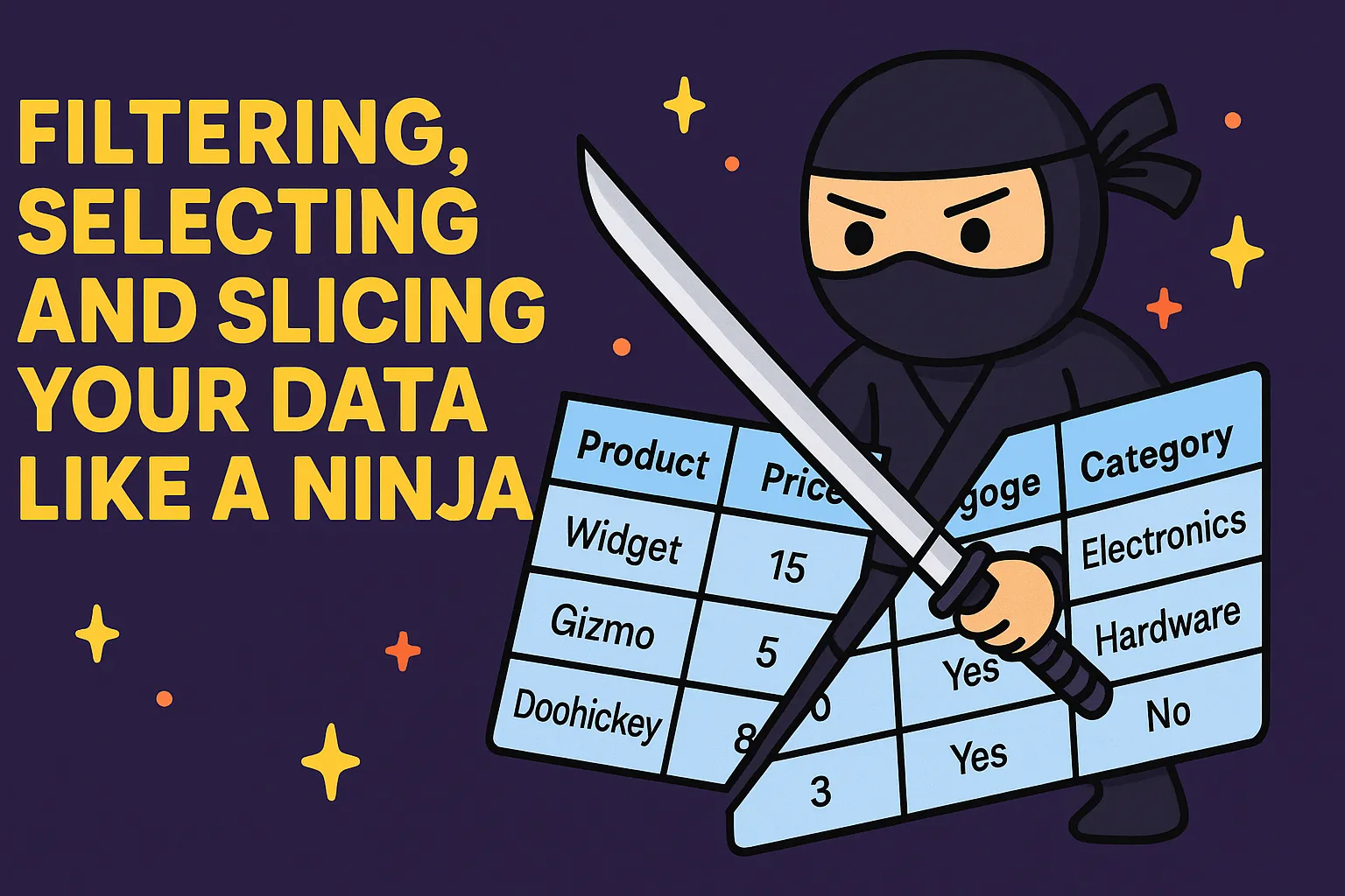 Filtering, Selecting and Slicing Your Data Like a Ninja